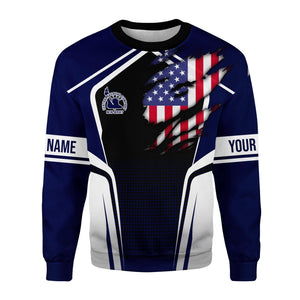 Railspirit Personalized Jersey Central Railroad Sweatshirt American Eagle Vintage Train Shirt