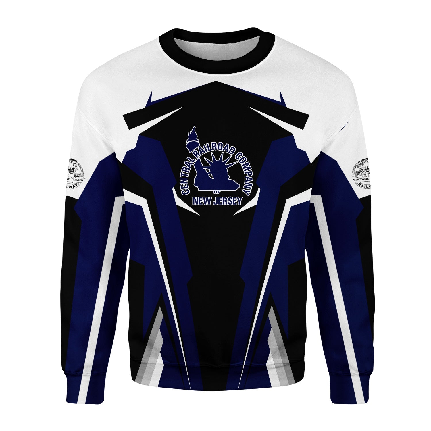 Railspirit Personalized Jersey Central Railroad Sweatshirt Strong Line Style Train Unisex Shirt All Over Print