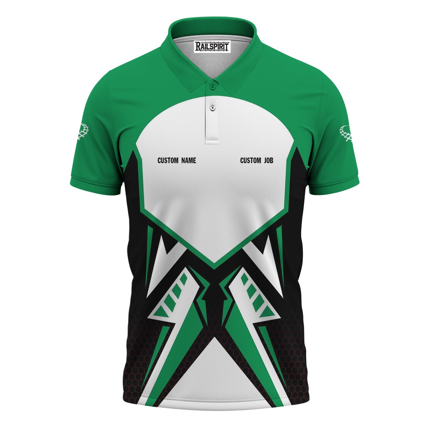 Railspirit Personalized East Japan Railway Polo Shirt Vibriant Style with Custom Position JR-EAST Train Shirt