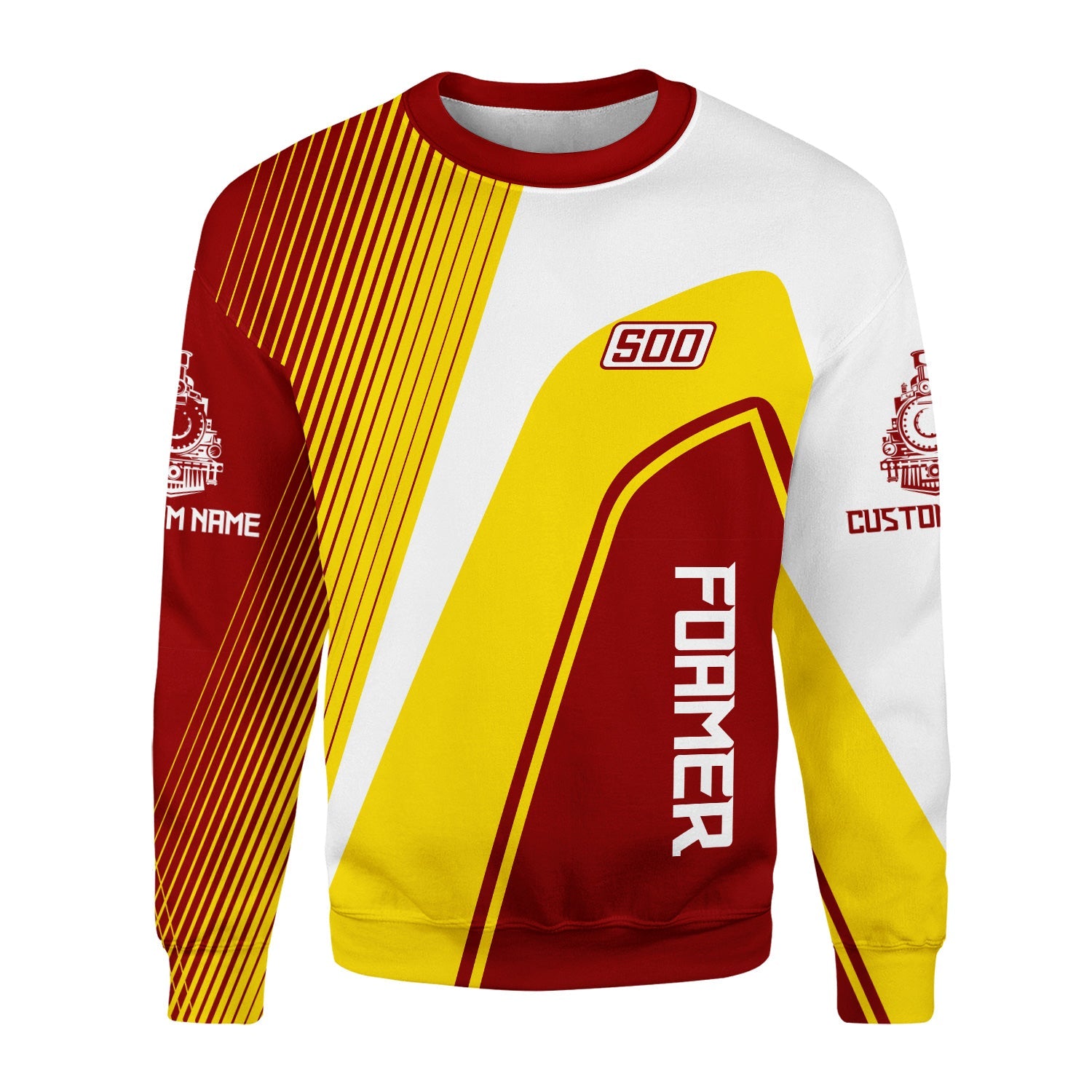 Railspirit Personalized Soo Line Railroad Sweatshirt Vibrant Striking Style Shirt For Rail Enthusiasts