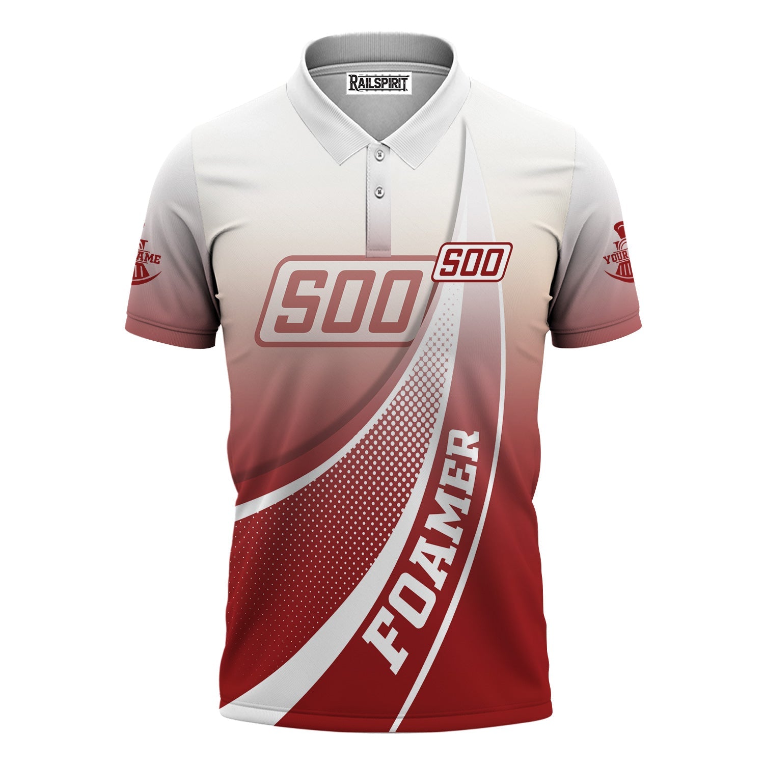 Railspirit Personalized Soo Line Railroad Polo Shirt Railway-Themed Style Shirt Gift Idea For Trainspotter