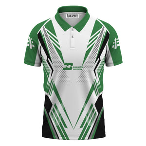 Railspirit Personalized Burlington Northern Railroad Polo Shirt Railroad Tribute Design Train Shirt for Train Lovers