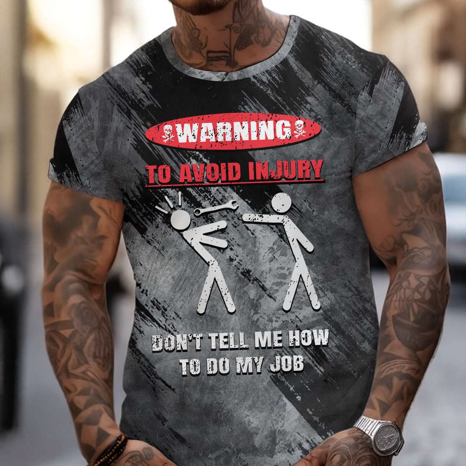 Graphic Novelty Shirt, Don’t Tell Me How to Do My Job T-Shirt, Funny Graphic Tee for Men & Women