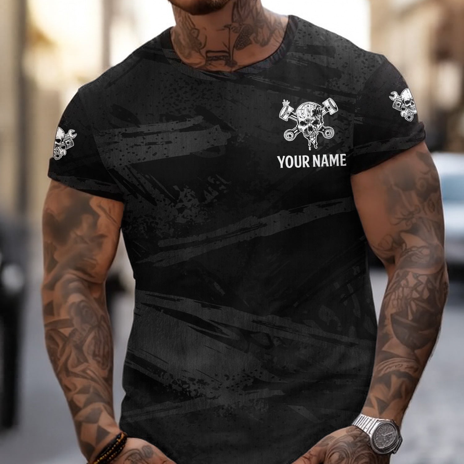 Custom Name Mechanic Shirt 10 Reasons To Be With A Mechanic Skull Wrench Auto Repair Garage Workwear Tee Car Repair Shirt Gift For Men Dad