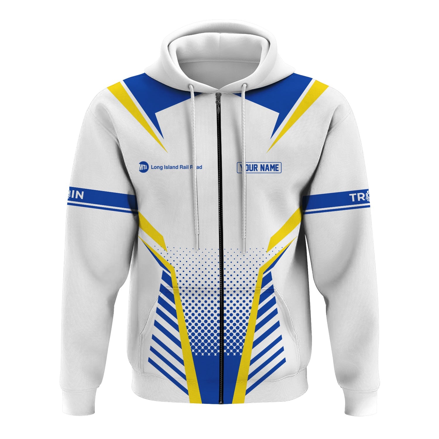 Railspirit Personalized Long Island Railroad Hoodie Unisex Train Zip Hoodie All Over Print