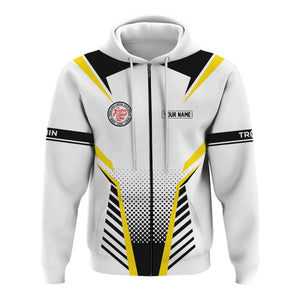 Railspirit Personalized Atlantic Coast Line Railroad Hoodie Unisex Train Zip Hoodie All Over Print