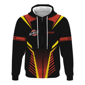Railspirit Personalized Chicago and North Western Railway Hoodie Unisex Train Zip Hoodie All Over Print
