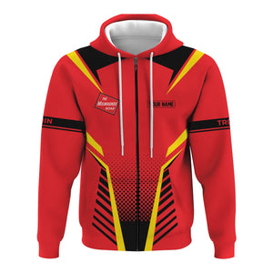 Railspirit Personalized Chicago, Milwaukee, St. Paul and Pacific Railroad Hoodie Unisex Milwaukee Road Train Zip Hoodie All Over Print