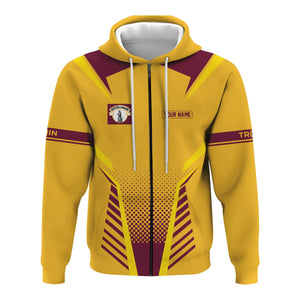 Railspirit Personalized Boston and Maine Railroad Hoodie Unisex Train Zip Hoodie All Over Print