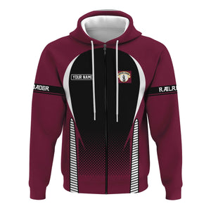 Railspirit Personalized Boston and Maine Railroad Hoodie Stress Is Caused By Not Having Enough Trains  Zip Up Hoodie