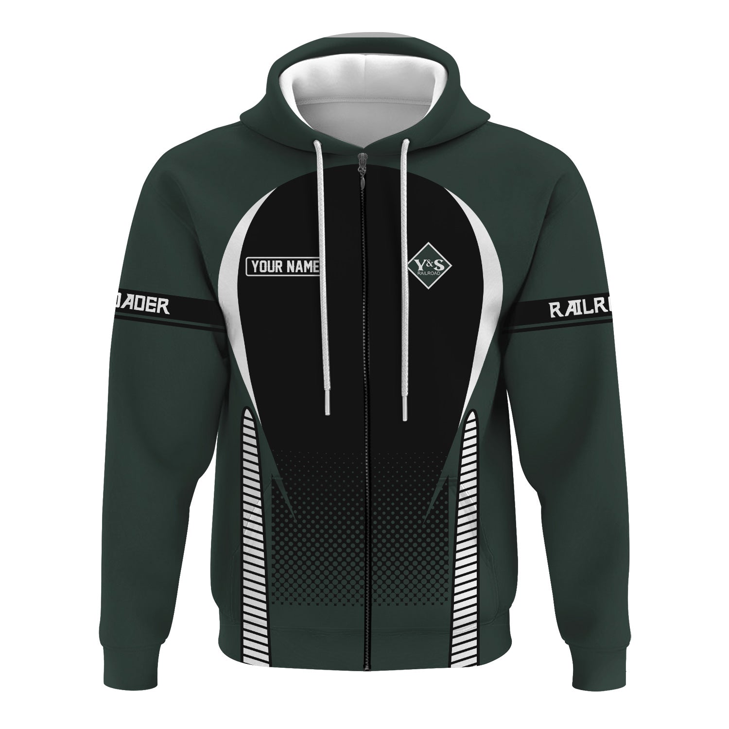 Railspirit Personalized Youngstown & Southern Railroad Hoodie Stress Is Caused By Not Having Enough Trains  Zip Up Hoodie