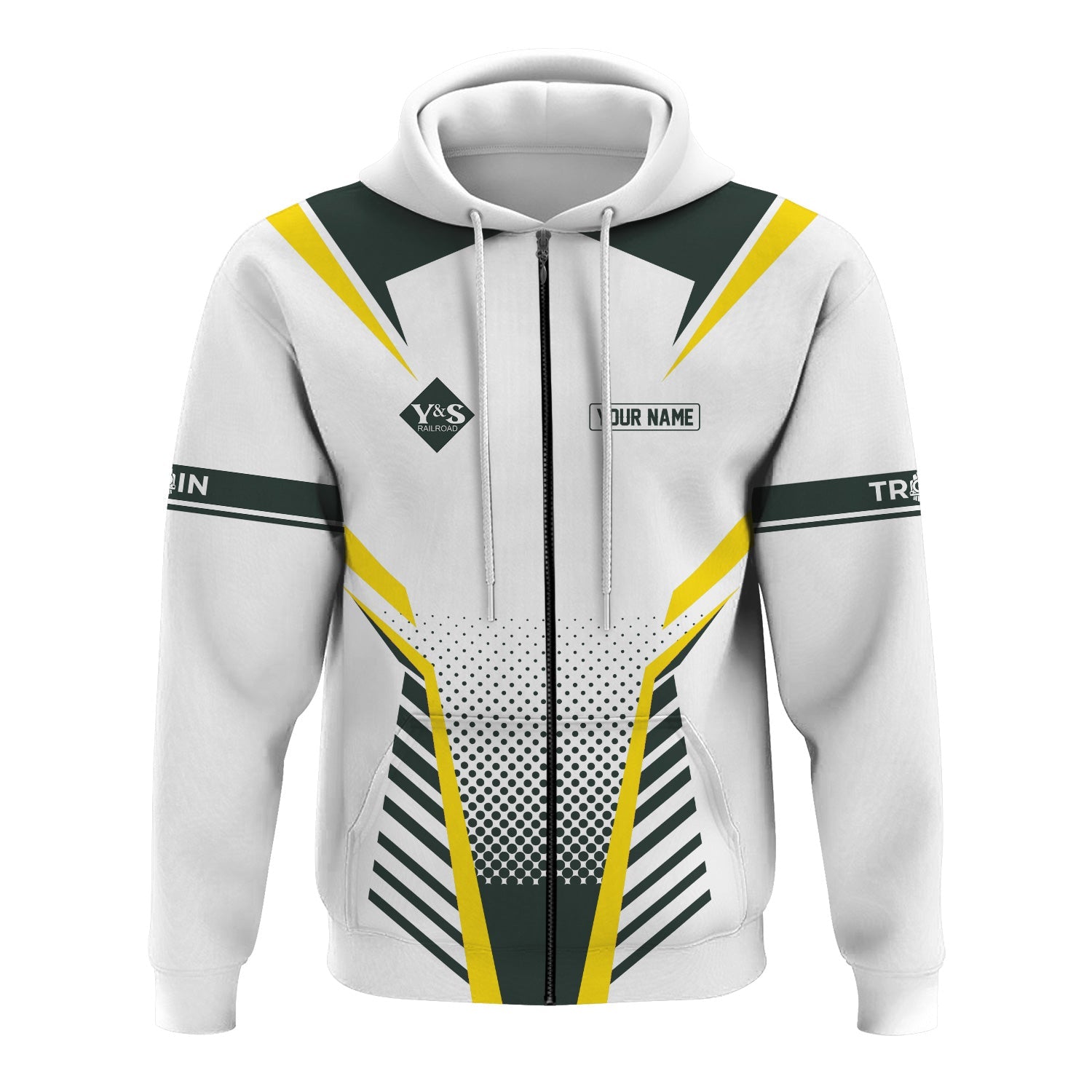 Railspirit Personalized Youngstown & Southern Railroad Hoodie Unisex Train Zip Hoodie All Over Print