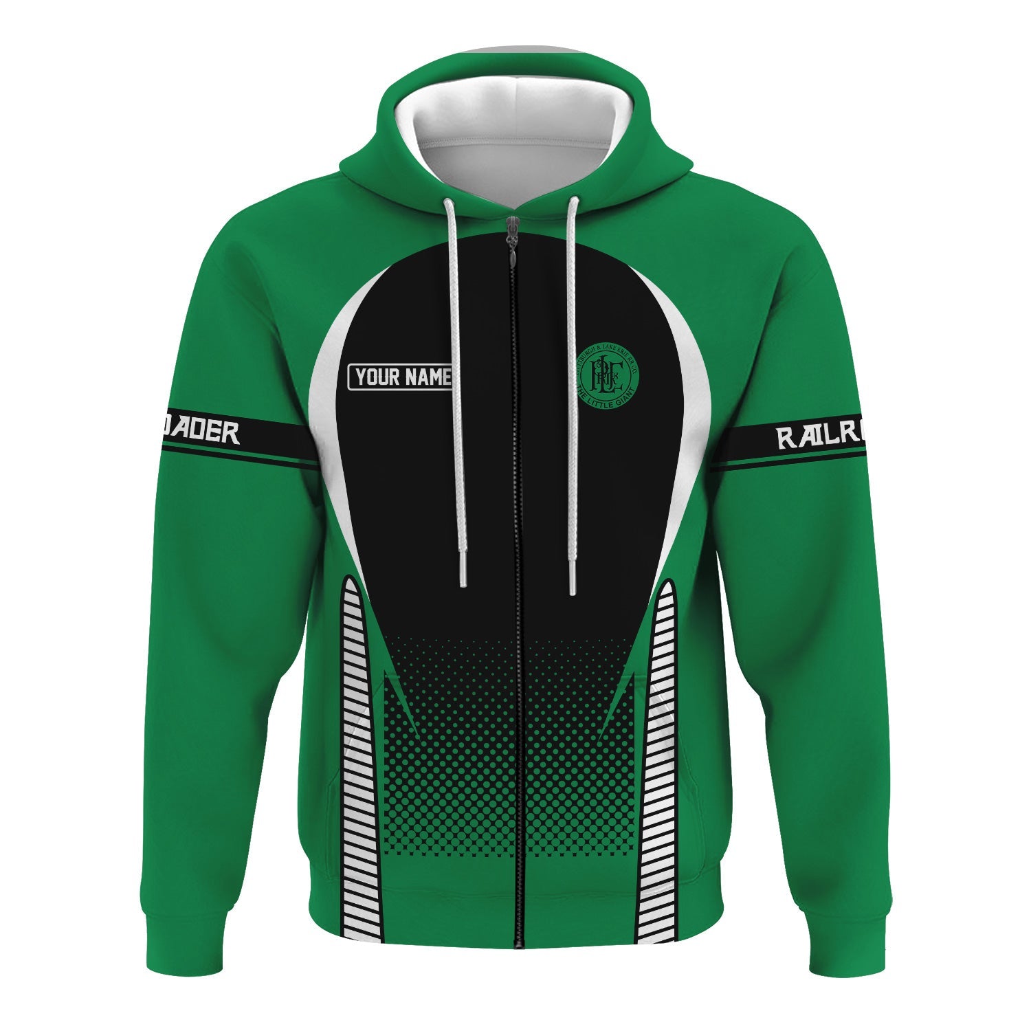 Railspirit Personalized Pittsburgh And Lake Erie Railroad Hoodie Stress Is Caused By Not Having Enough Trains  Zip Up Hoodie