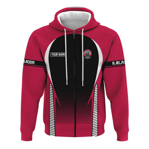 Railspirit Personalized Durango And Silverton Narrow Gauge Railroad Hoodie Stress Is Caused By Not Having Enough Trains  Zip Up Hoodie