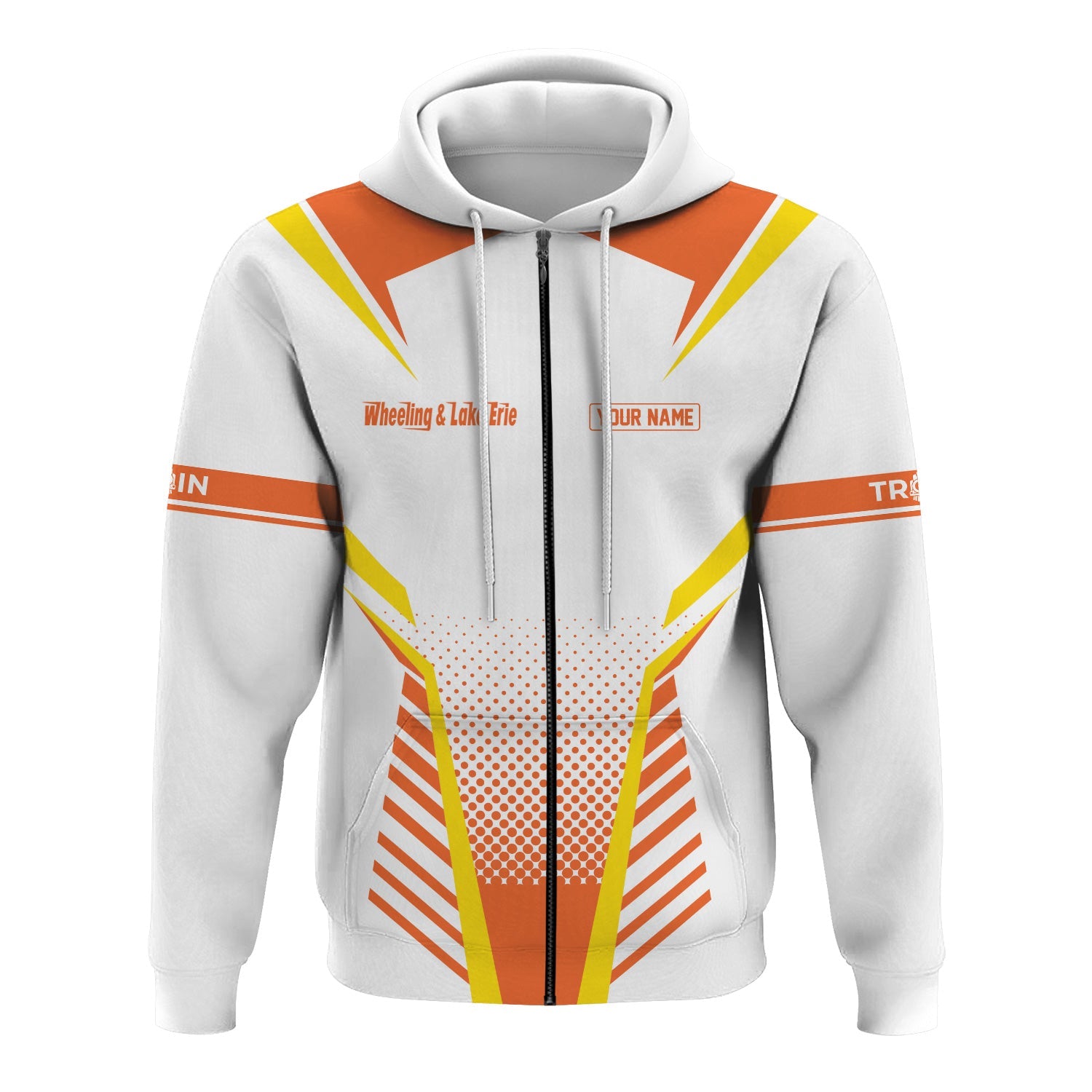 Railspirit Personalized Wheeling And Lake Erie Railroad Hoodie Unisex Train Zip Hoodie All Over Print