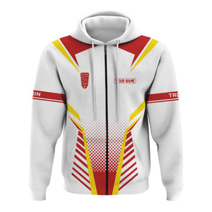 Railspirit Personalized Bangor And Aroostook Railroad Hoodie Unisex Train Zip Hoodie All Over Print