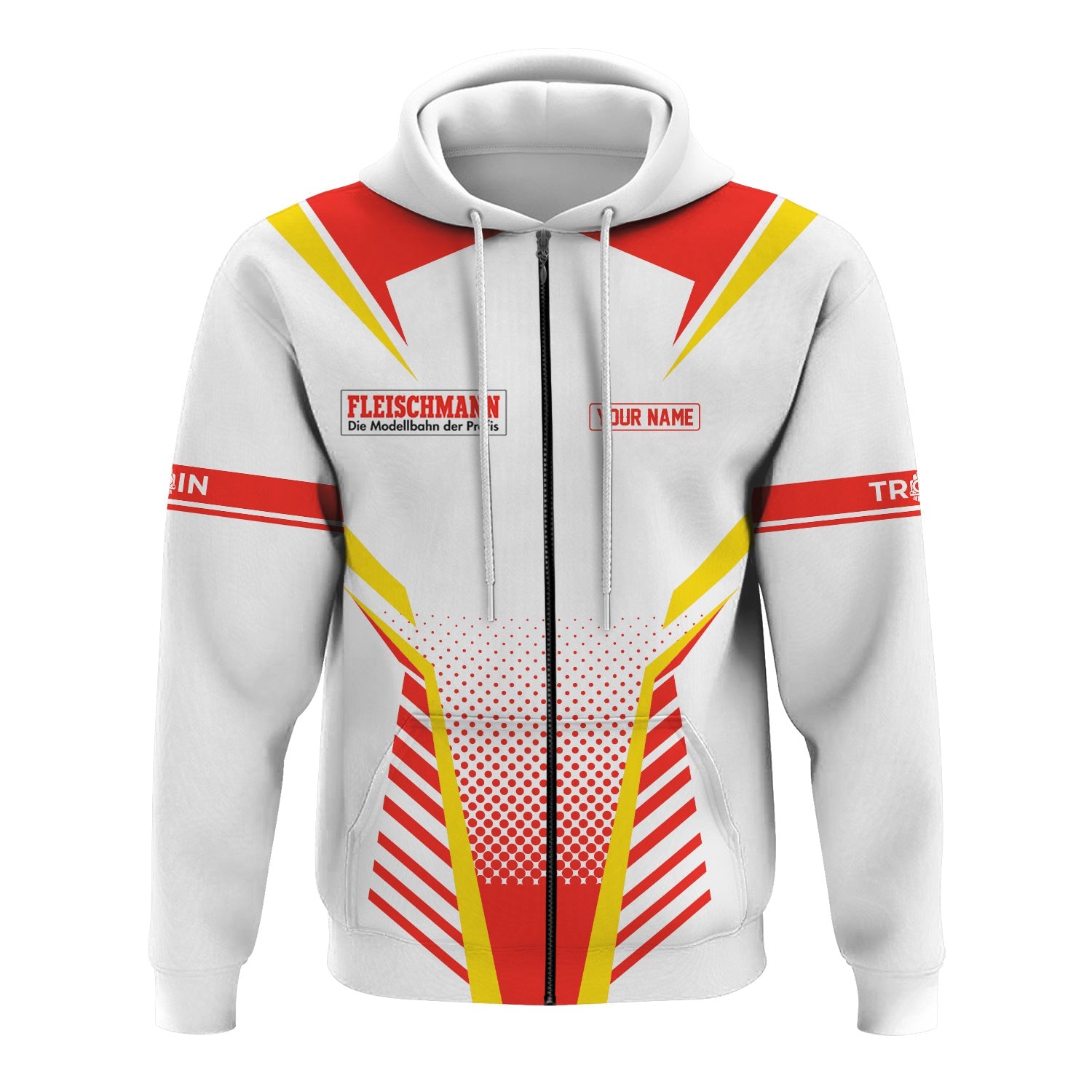 Railspirit Personalized Fleischmann And Western Railroad Hoodie Unisex Train Zip Hoodie All Over Print