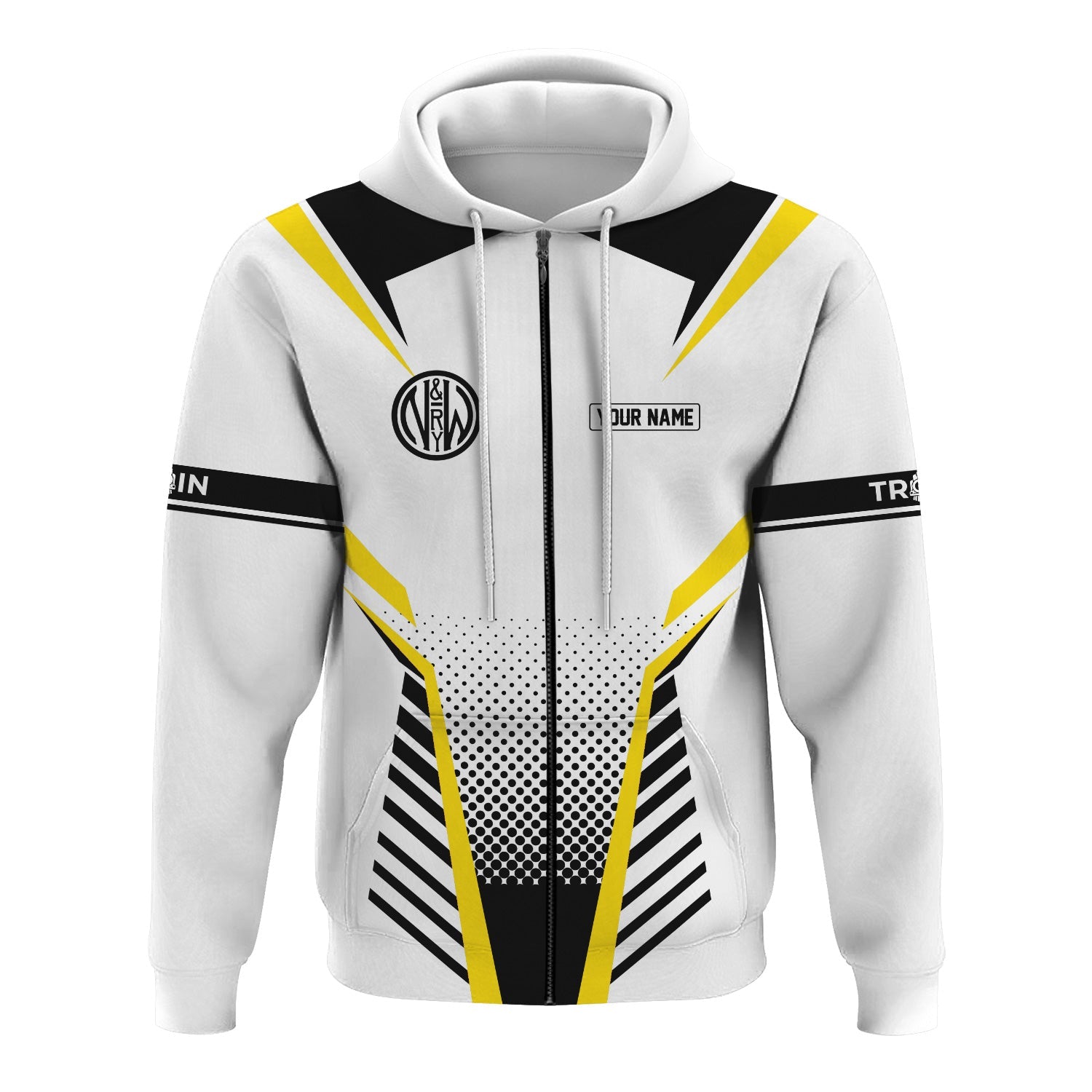 Railspirit Personalized Norfolk and Western Railway Hoodie Unisex N&W Train Zip Hoodie All Over Print