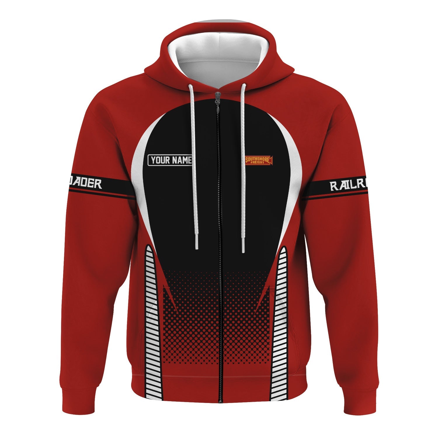 Railspirit Personalized Chicago South Shore and South Bend Railroad Hoodie Stress Is Caused By Not Having Enough Trains  Zip Up Hoodie