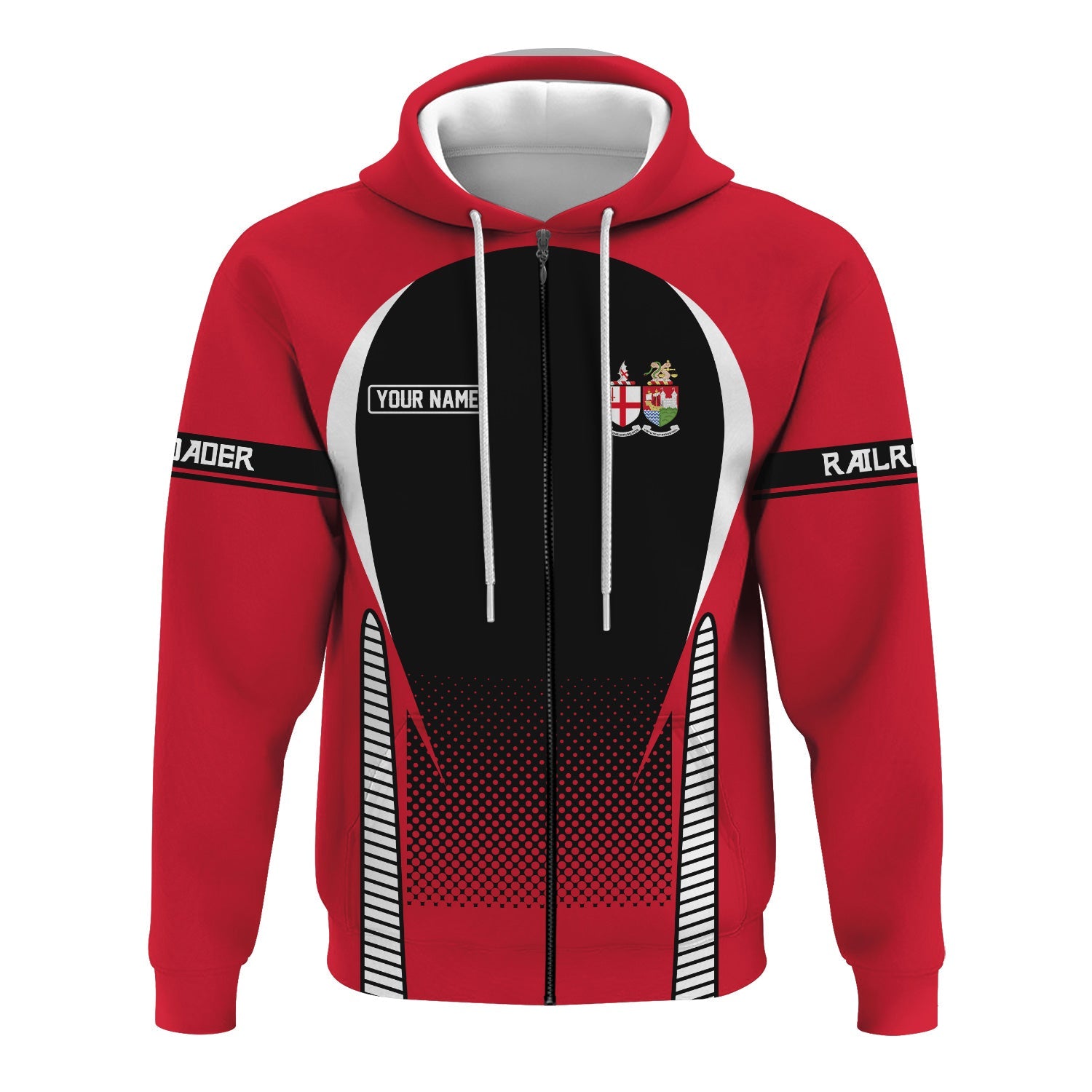 Railspirit Personalized Great Western Railway Hoodie Stress Is Caused By Not Having Enough Trains  Zip Up Hoodie