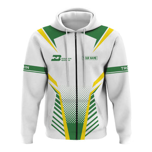 Railspirit Personalized Burlington Northern Railroad Hoodie Unisex Train Zip Hoodie All Over Print