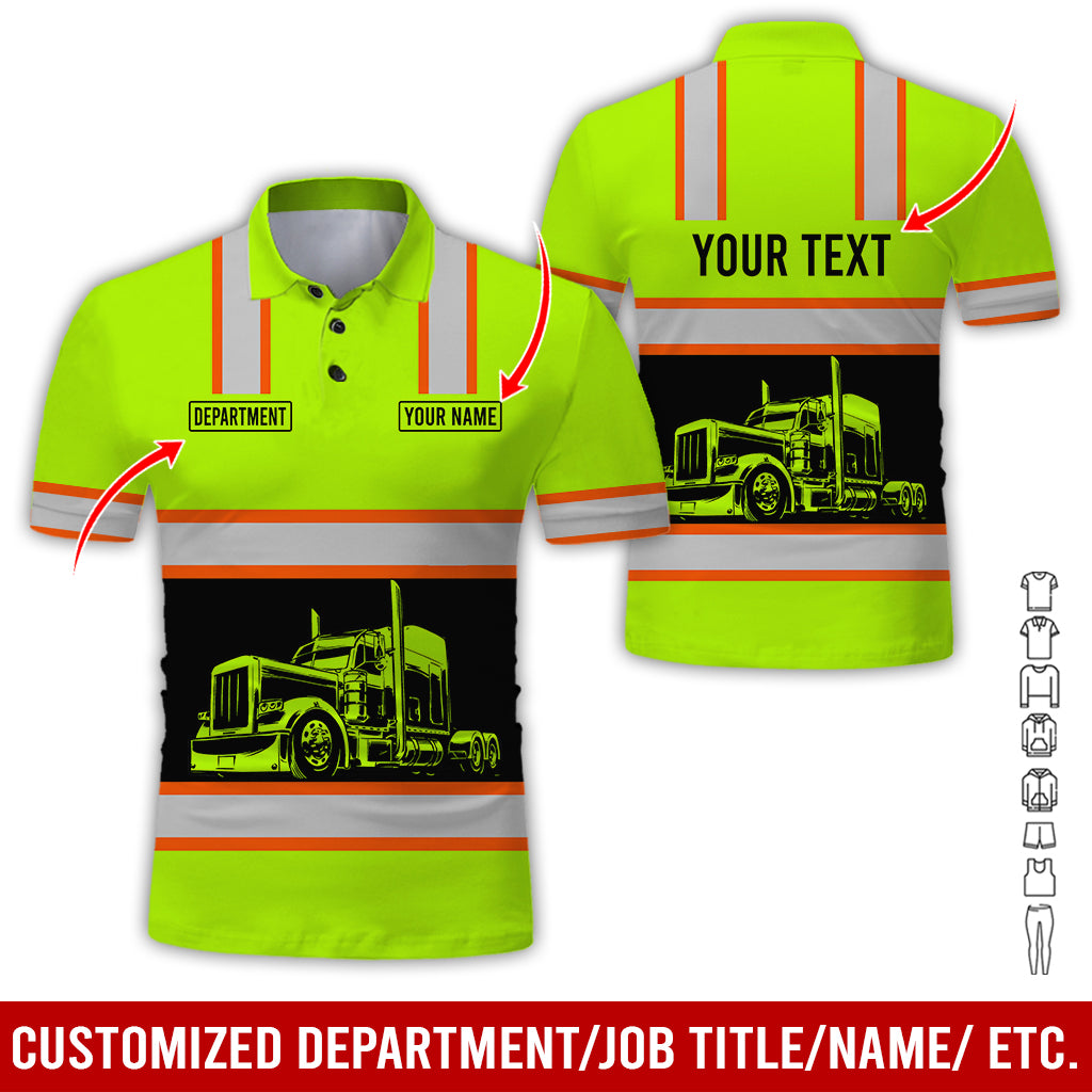 Custom Name Semi Truck Uniform Clothes, Personalized Trucking Gear