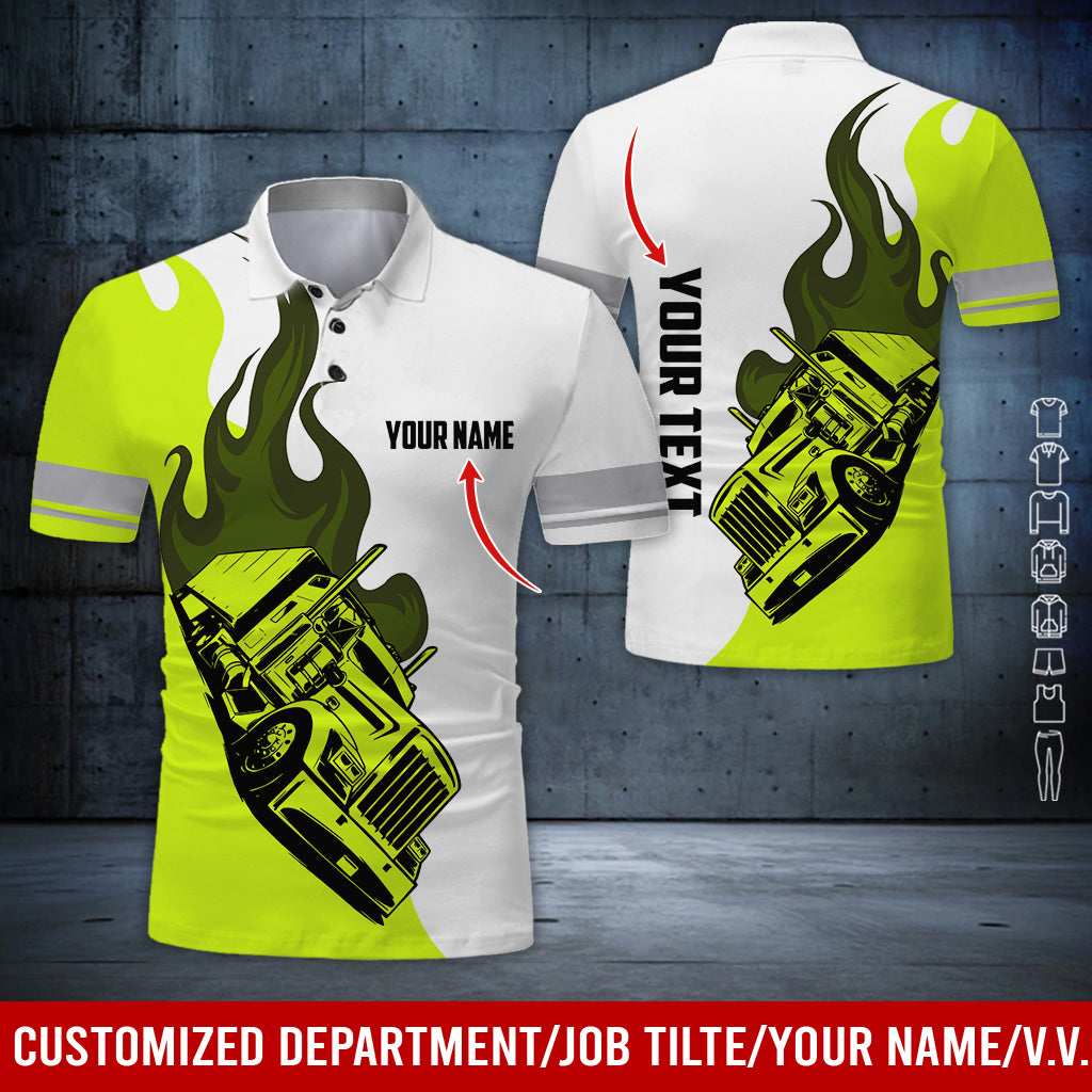 Customized Name and Car Hauler Truck Shirt, 3D Printed Clothes, Ideal for Truck Fans