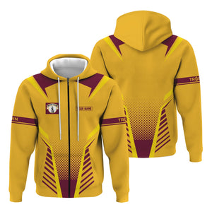 Railspirit Personalized Boston and Maine Railroad Hoodie Unisex Train Zip Hoodie All Over Print