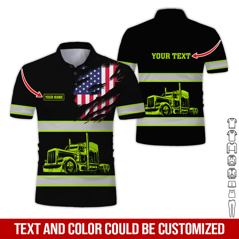 Custom Name Love Tank Truck Uniform, Personalized Apparel for Trucking Enthusiasts