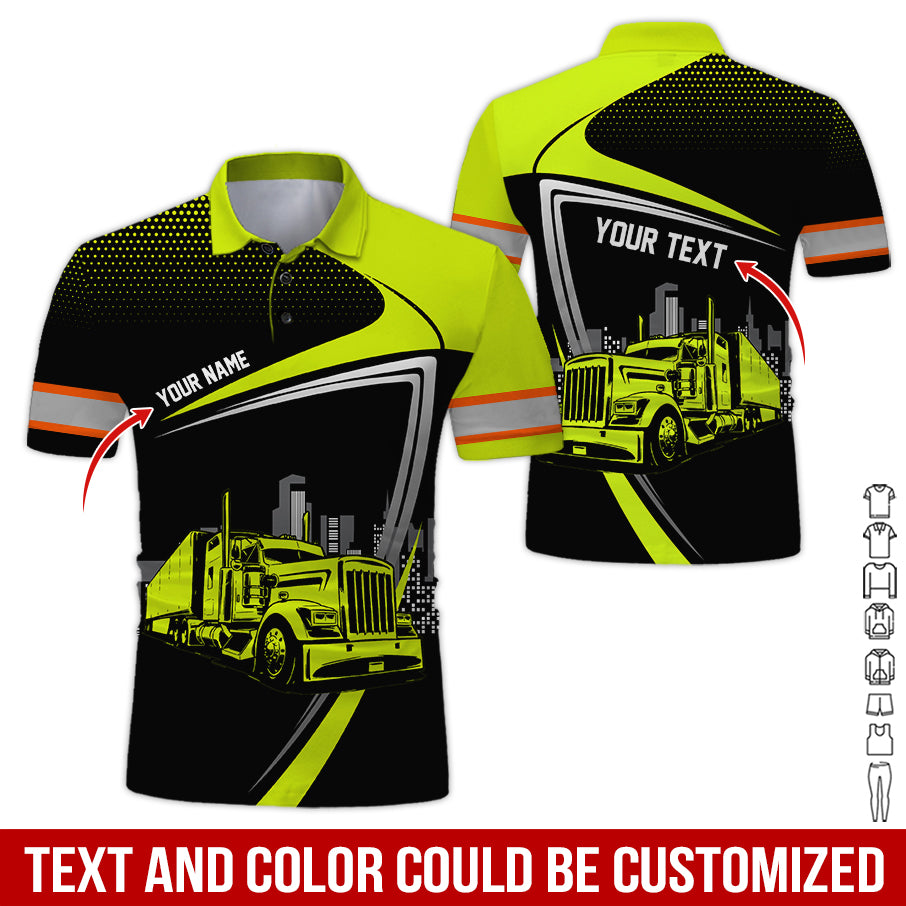Custom Name Semi Truck Uniform Clothes, Personalized Truck Driver Apparel