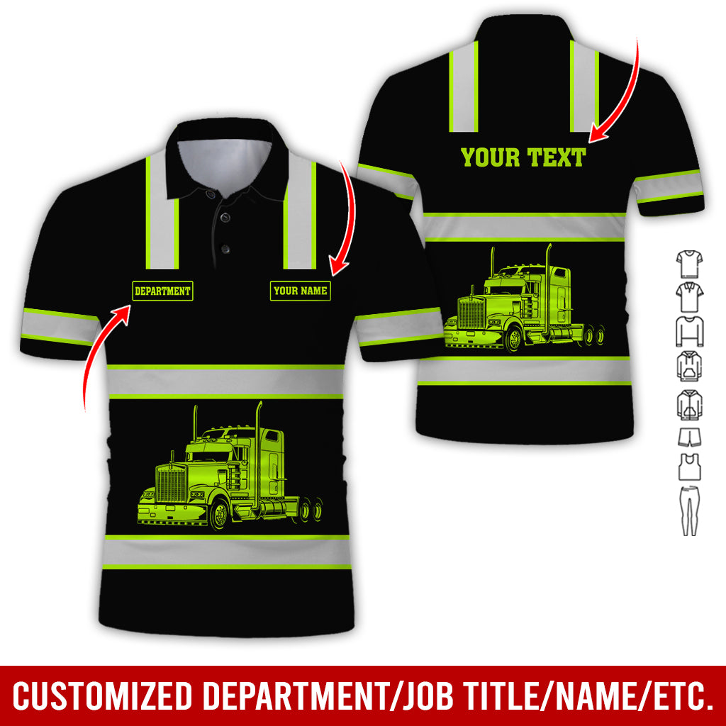 Custom Name Semi Truck Uniform Clothes, Personalized Trucking Apparel