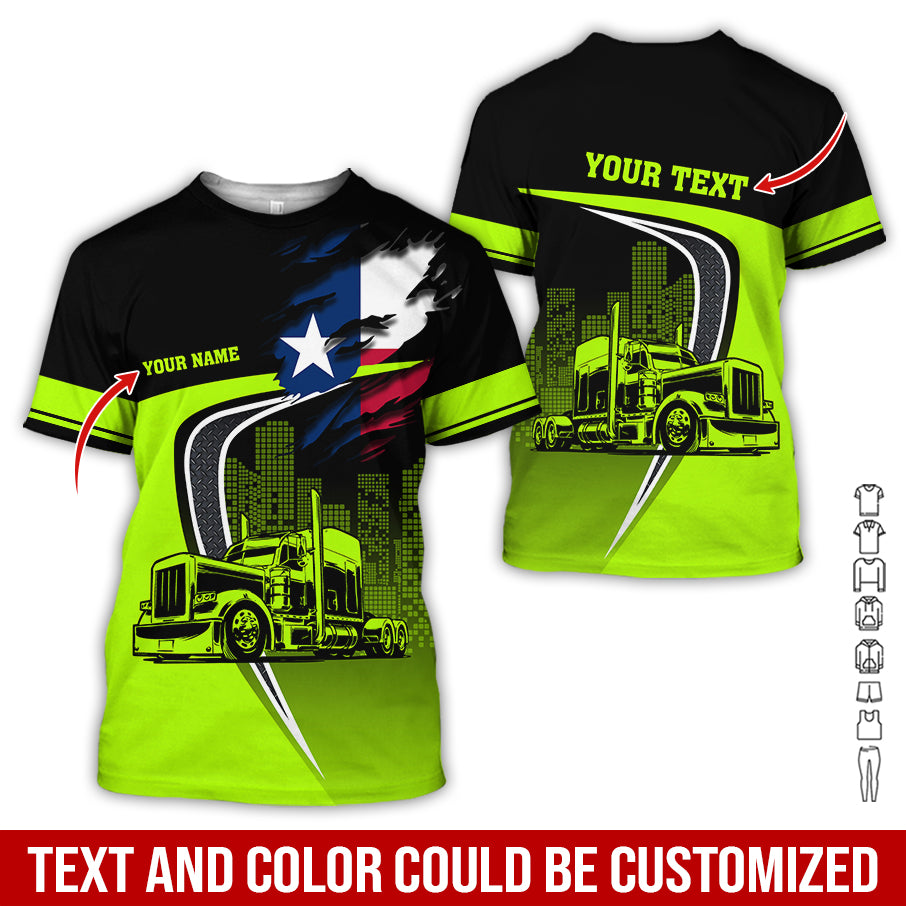 Custom Text and Truck Driver Uniform Printed Clothes, Great for Trucker Enthusiasts
