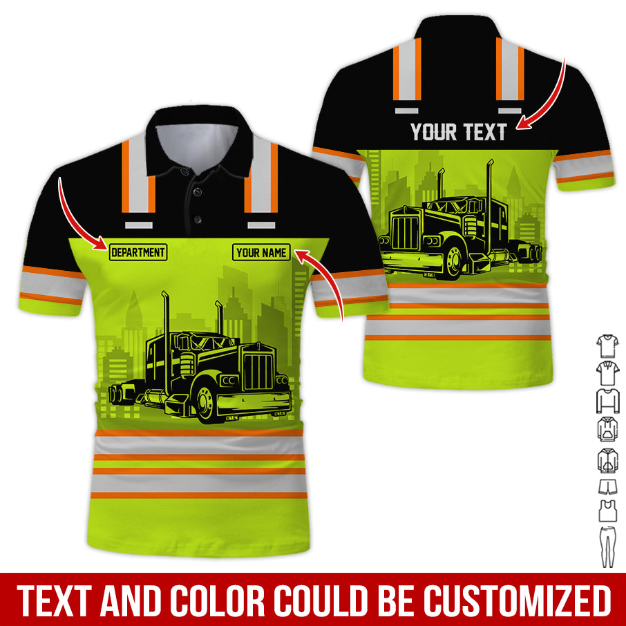 Custom Name Semi Truck Clothes, 3D Printed Design, Personalized Tow Driver Gear