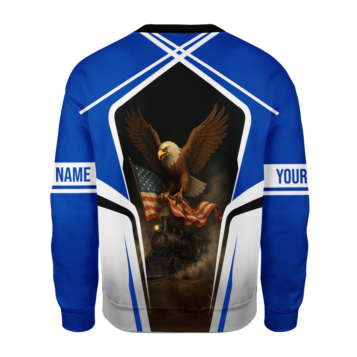 Railspirit Personalized Long Island Railroad Sweatshirt American Eagle Vintage Train Shirt