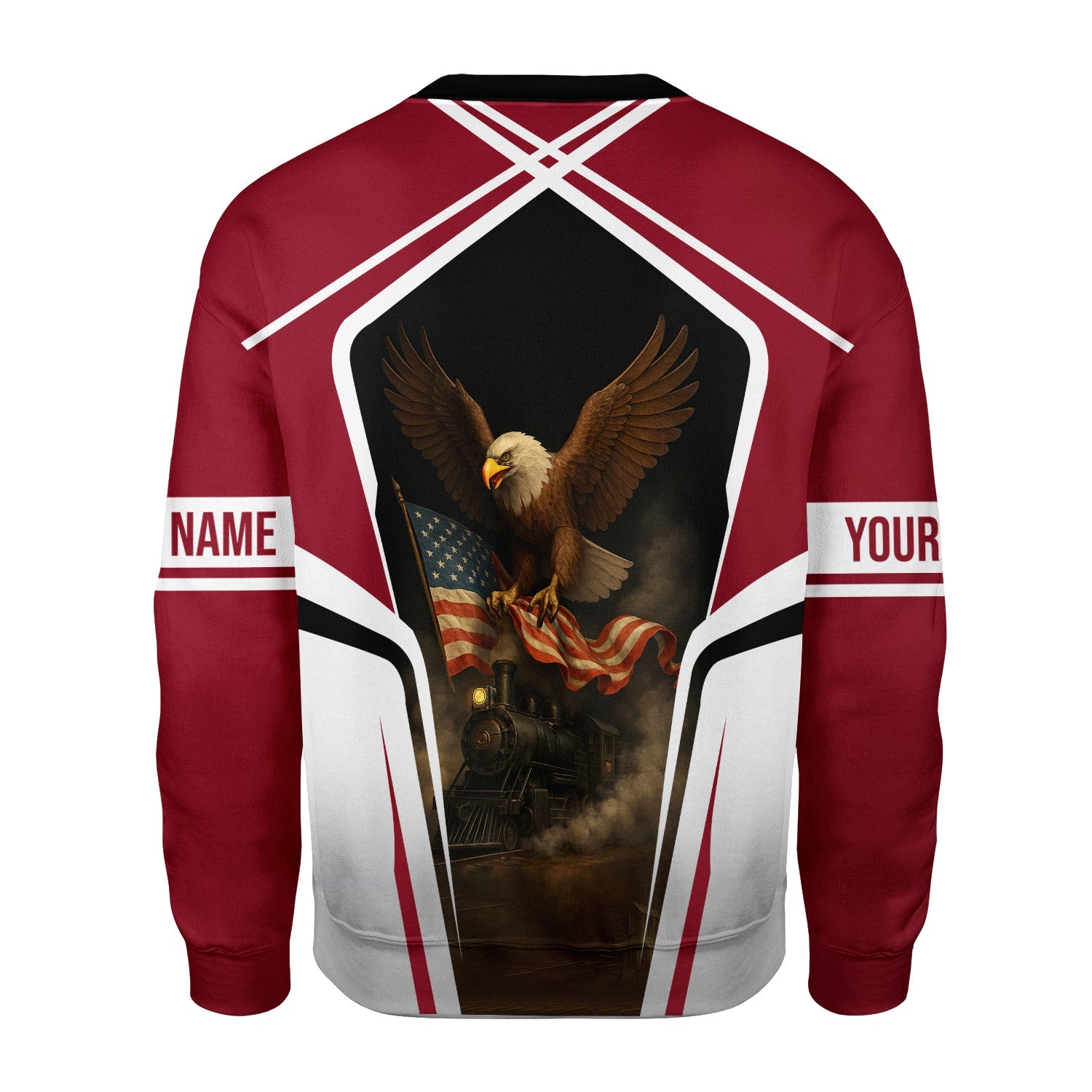 Railspirit Personalized Chicago Great Western Railroad Sweatshirt American Eagle Vintage Train Shirt