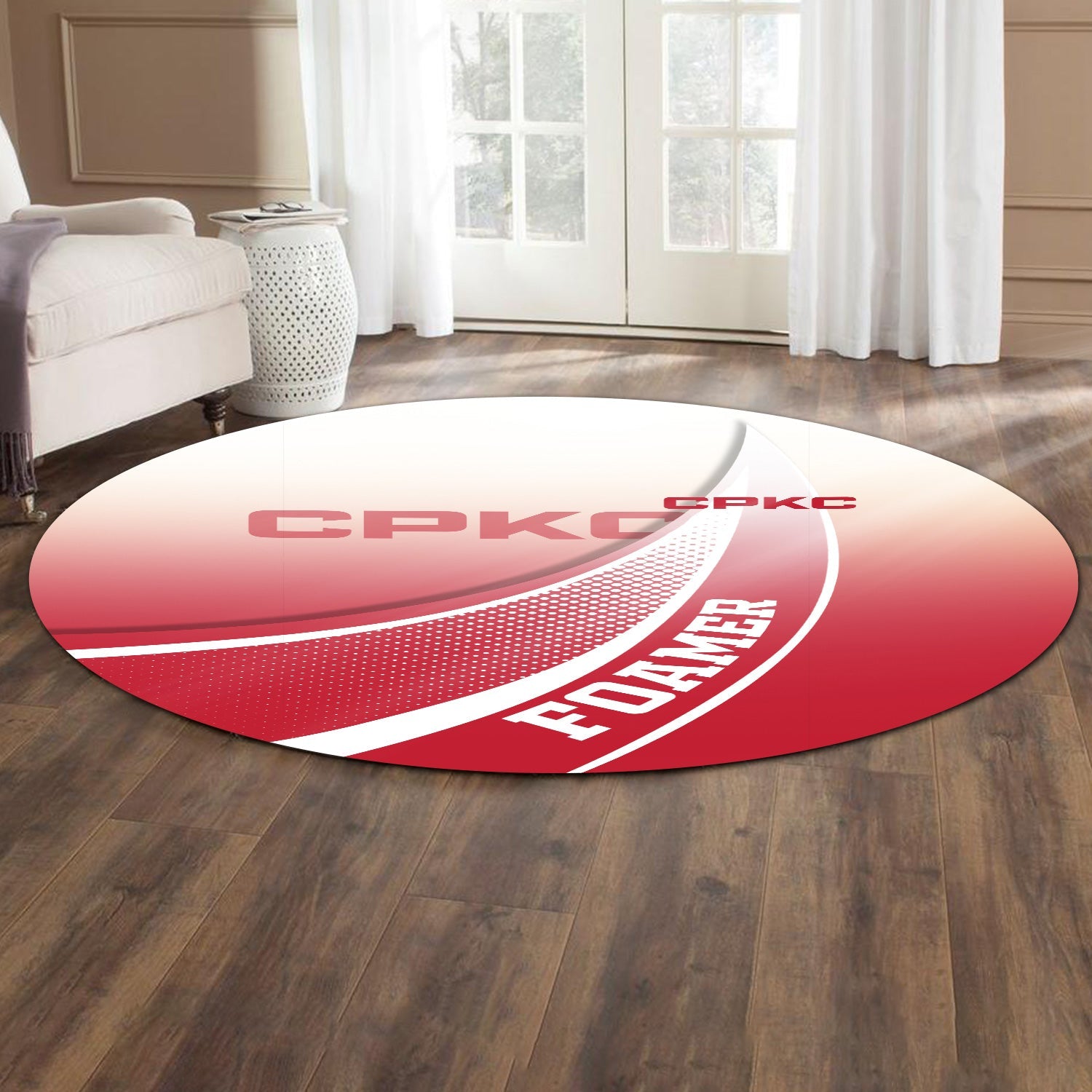Railspirit Canadian Pacific Kansas City Round Mat Railway-Themed Style CPKC Mat Gift Idea For Trainspotter