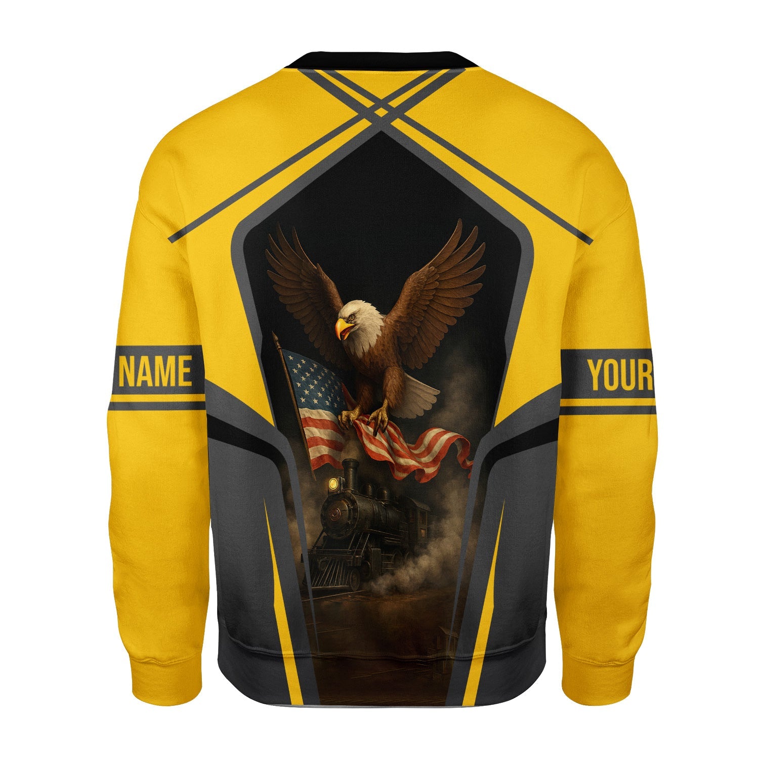 Railspirit Personalized Alaska Railroad Sweatshirt American Eagle Vintage Train Shirt