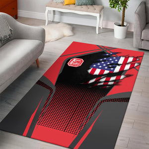 Railspirit Personalized Kansas City Southern Area Rug American Eagle Vintage Train Rug