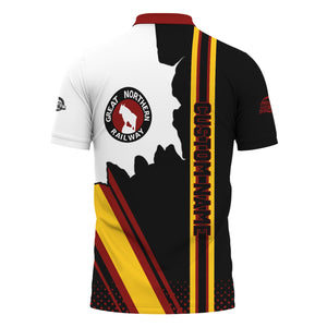 Railspirit Personalized Great Northern Railway Polo Shirt GNR All Over Printed Unisex Shirt