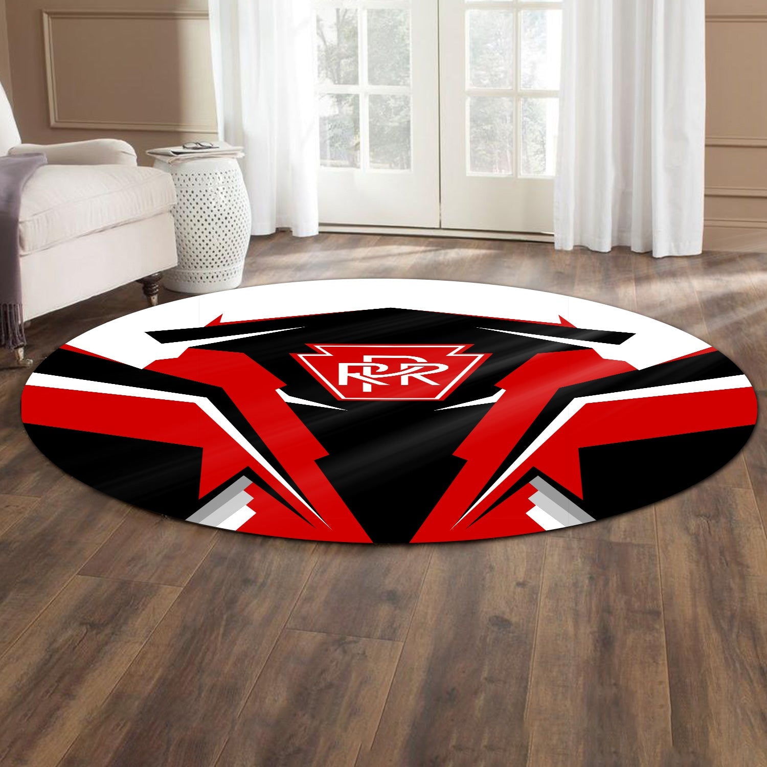 Railspirit Pennsylvania Railroad Round Mat Strong Line Style Rug All Over Print