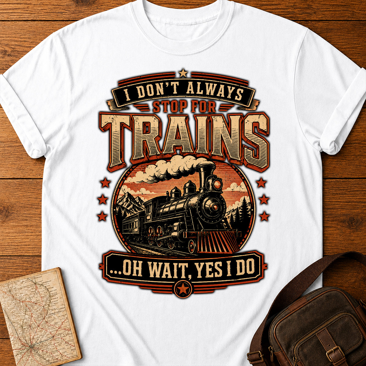 Vintage Train Lover T-Shirt