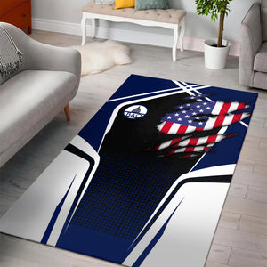 Railspirit Personalized Baltimore and Ohio Railroad Area Rug American Eagle Vintage Train B&O Rug