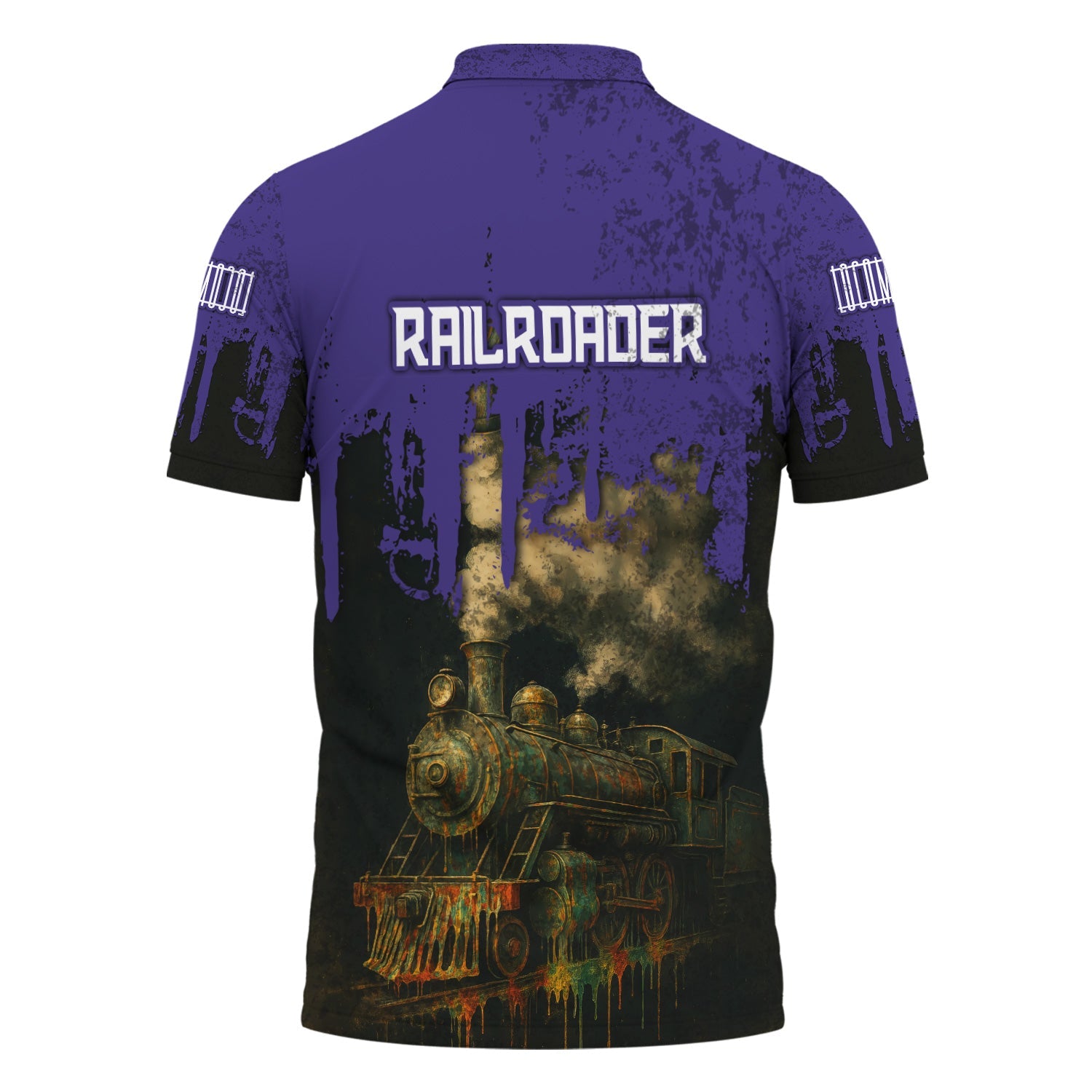 Railspirit Personalized Southern Pacific Railroad Polo Shirt Vintage Train Art Style Shirt For Locomotive Fans