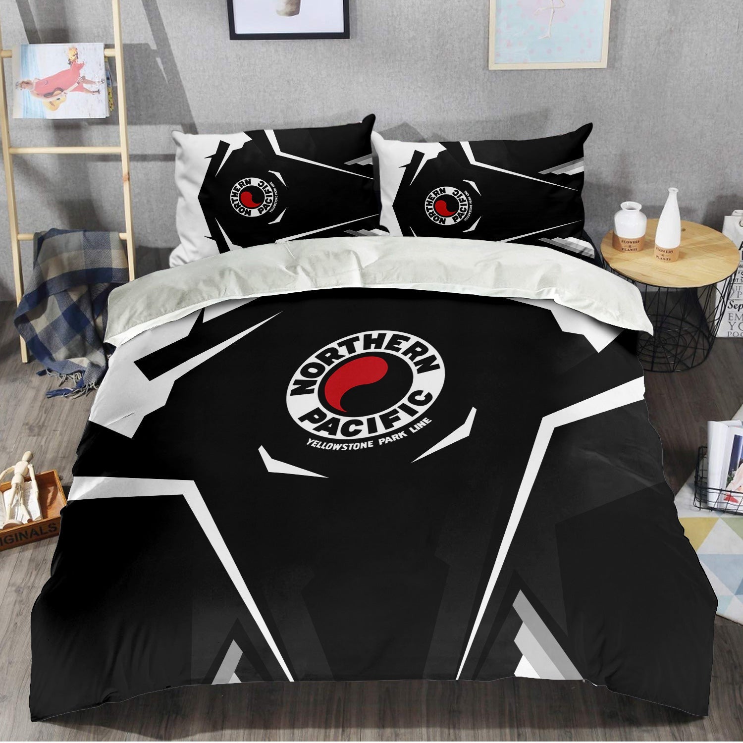 Railspirit Northern Pacific Railway Bedding Set Strong Line Style Bedding Set All Over Print