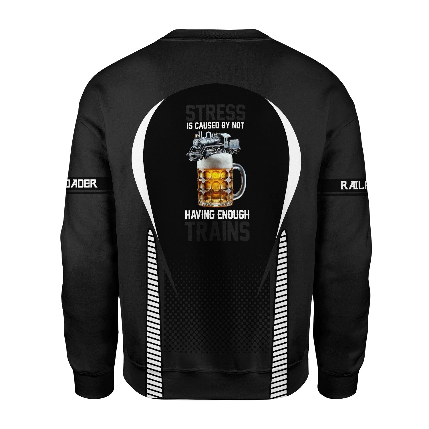 Railspirit Personalized Northern Pacific Railway Sweatshirt Stress Is Caused By Not Having Enough Trains Shirt All Over Print Shirt