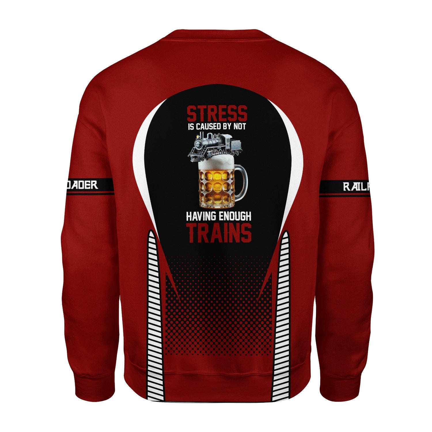 Railspirit Personalized Great Northern Railway Sweatshirt Stress Is Caused By Not Having Enough Trains GNR Shirt All Over Print Shirt