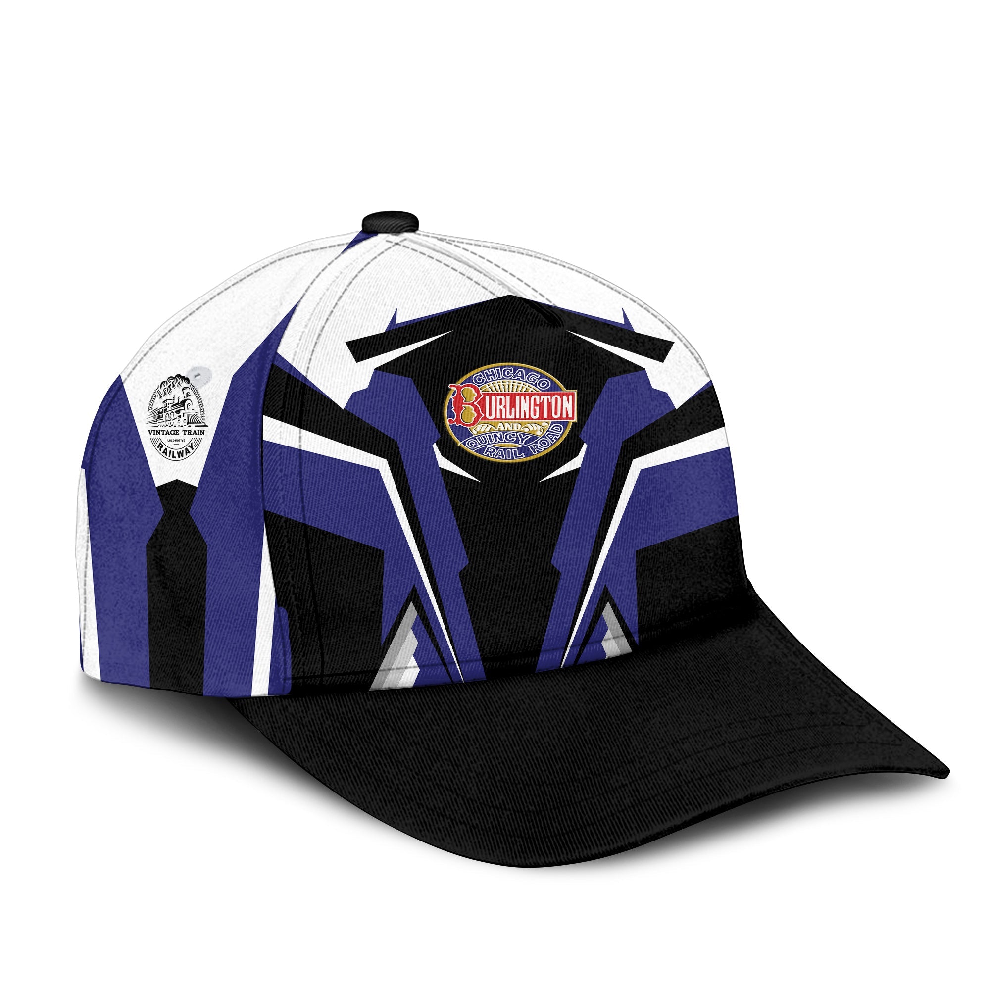 Railspirit Chicago, Burlington and Quincy Railroad Classic Cap Strong Line Style Cap All Over Print