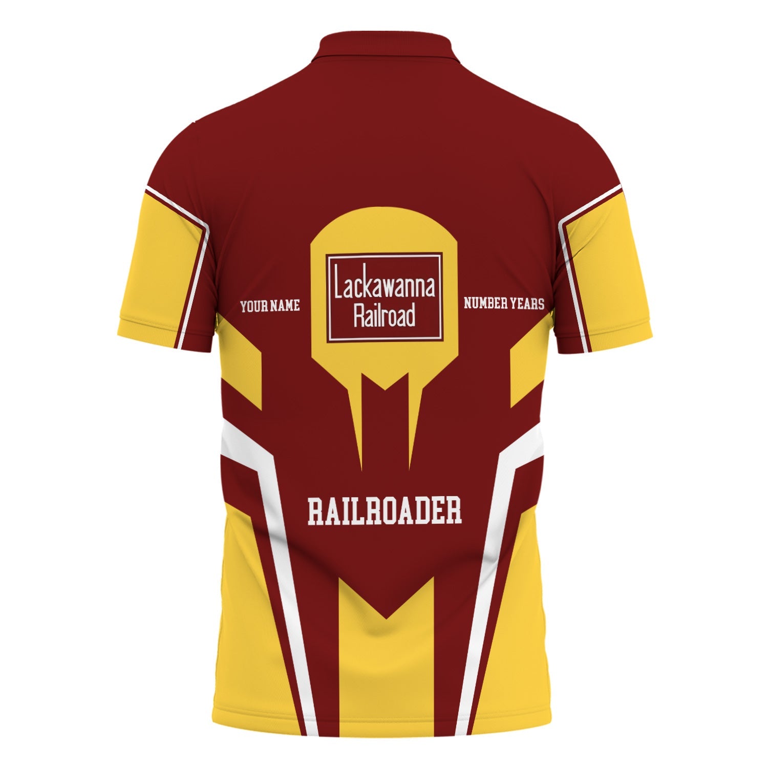 Railspirit Personalized Delaware, Lackawanna and Western Railroad Polo Shirt Custom Year Railroader DL&W Shirt Gift Idea For Train Lover