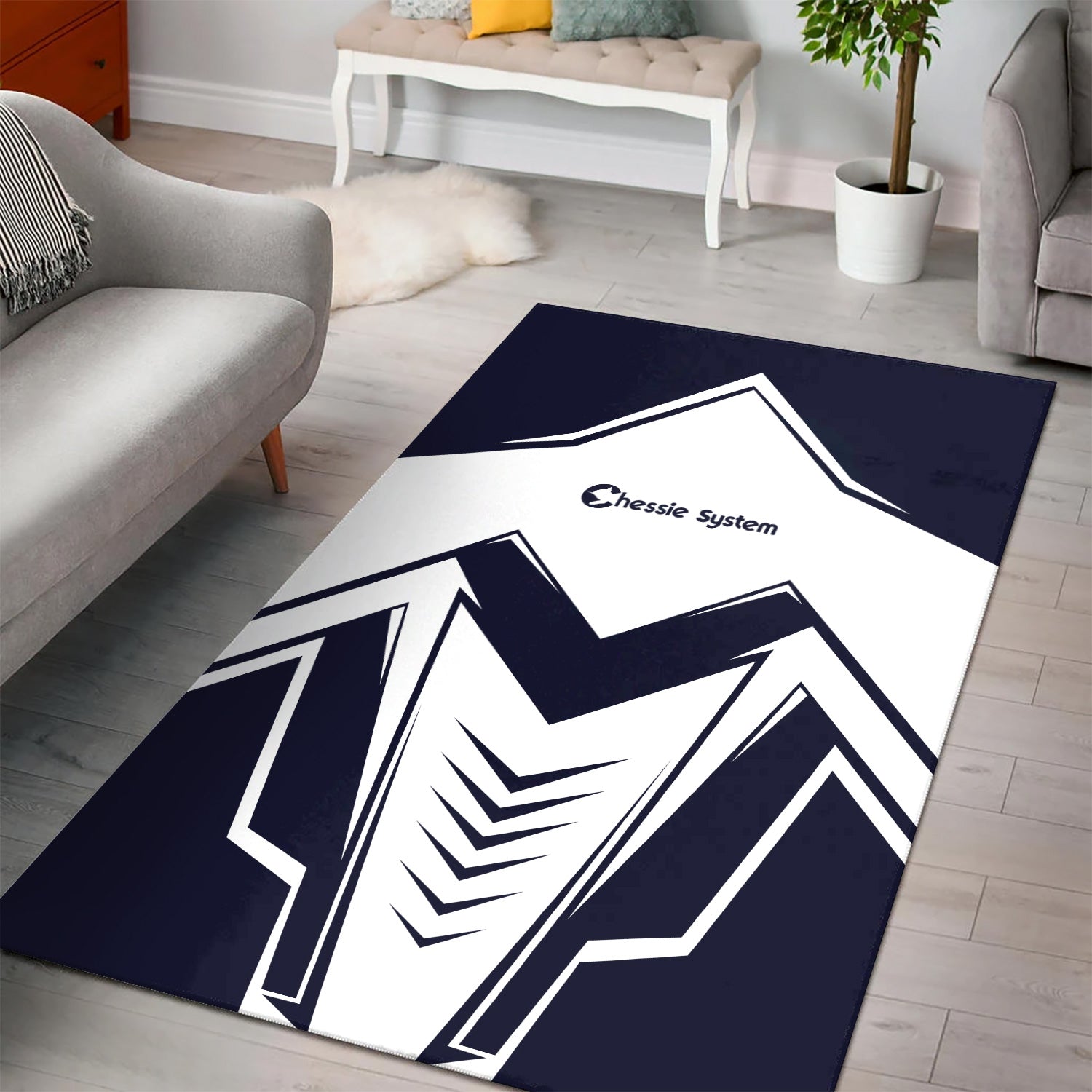 Railspirit Chessie System Railroad Area Rug Railway Trainspotter Style Rug Gift Idea For Foamers