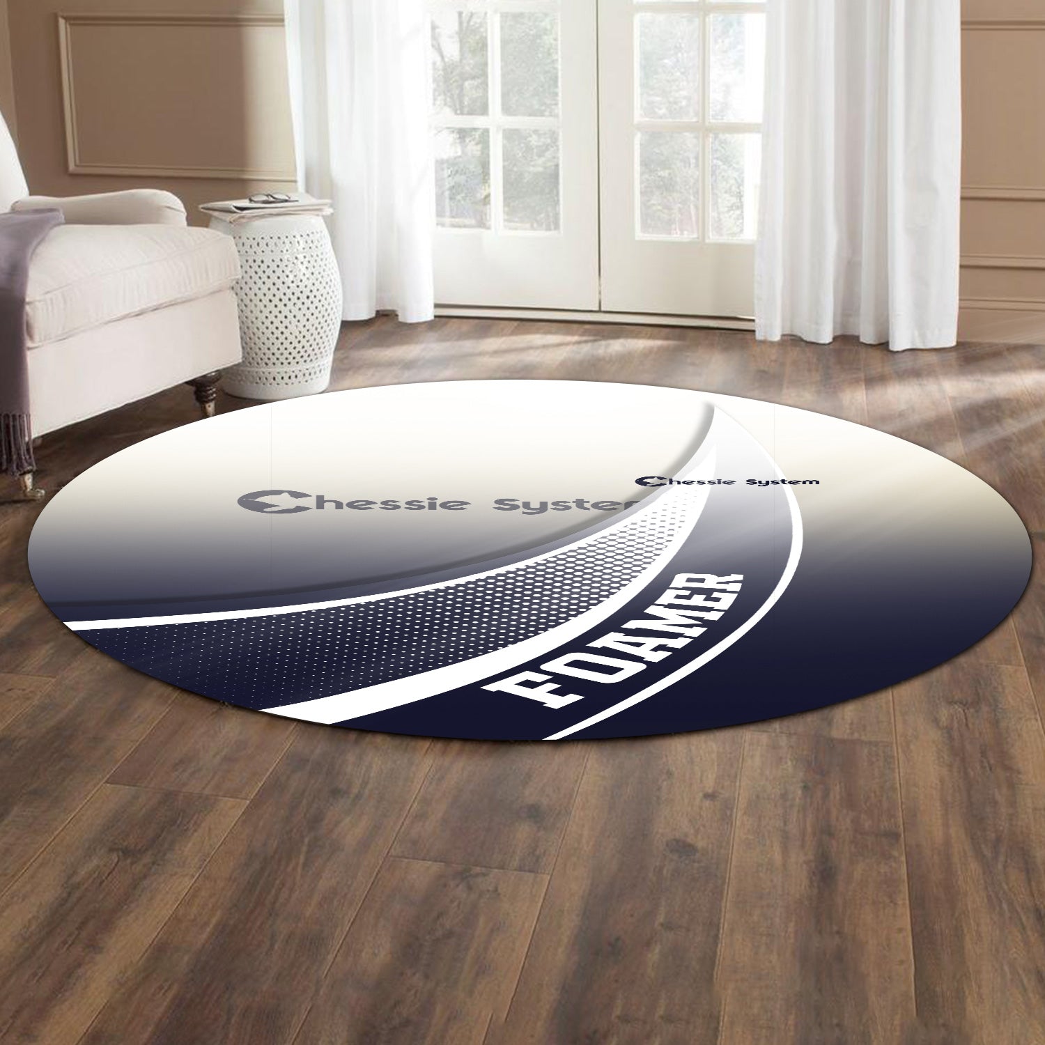 Railspirit Chessie System Railroad Round Mat Railway-Themed Style Mat Gift Idea For Trainspotter